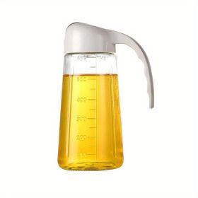 1pc Kitchen Automatic Oil Bottle Oil Dispensing Bottle Kitchen Glass Oil Can Automatically Open And Close Small Oil Cans Glass Oil And Vinegar Bottles