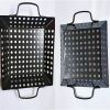 1pc Square Carbon Steel Barbecue Tray Vegetable Fruit Drain Basket Multifunctional Kitchen Tool