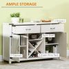 Kitchen Coffee Bar Cabinet White