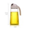 1pc Kitchen Automatic Oil Bottle Oil Dispensing Bottle Kitchen Glass Oil Can Automatically Open And Close Small Oil Cans Glass Oil And Vinegar Bottles