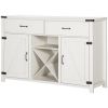 Kitchen Coffee Bar Cabinet White