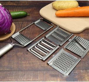 Stainless Steel Grater, Vegetable And Fruit Slicer, Peeler (Option: 4pcs MKC)