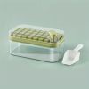 1pc Large Size 32/64 Slots Ice Mold Ice Tray Tray With Lid Ice Delivery Shovel; Creative 2-in-1 Ice Tray Mold And Storage Box One-click For Ice Extrac